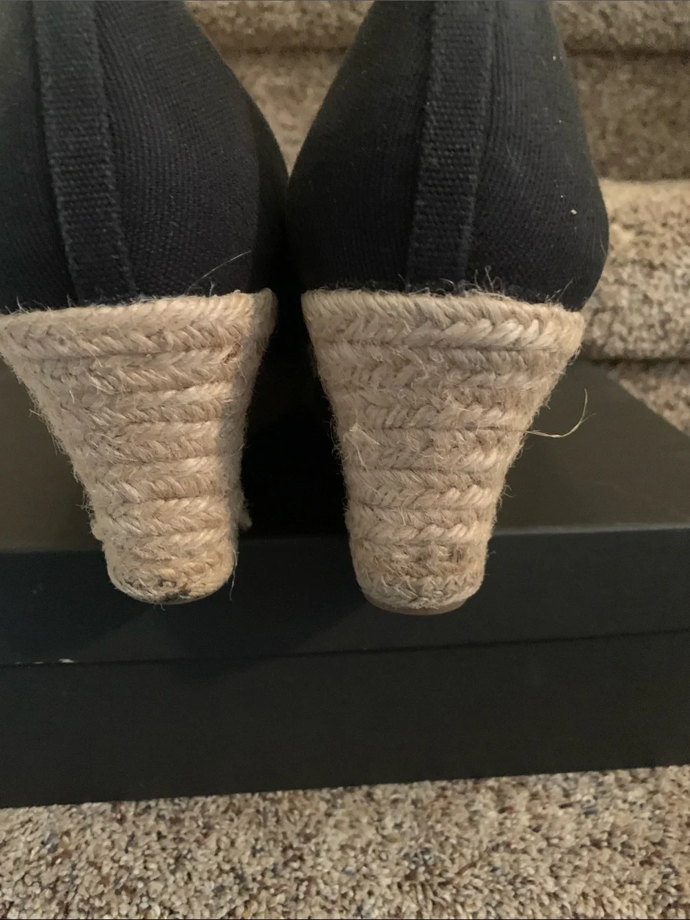 J Crew canvas wedge espadrille